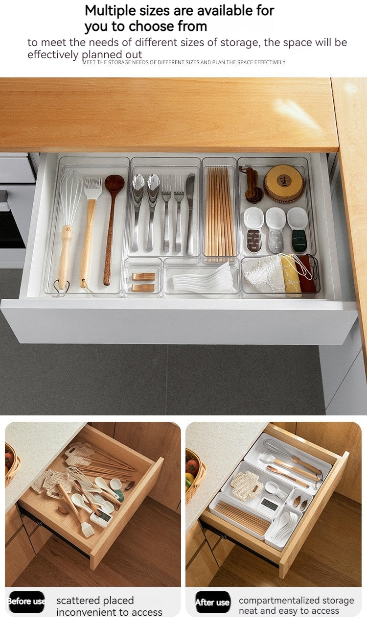 5-size multipurpose Drawer Organizer for bedroom and bathroom