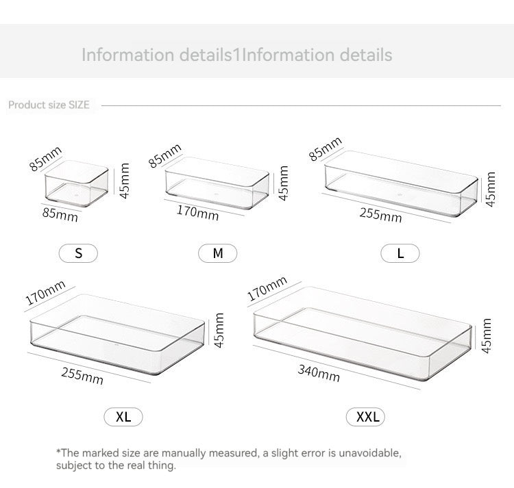 5-size multipurpose Drawer Organizer for bedroom and bathroom
